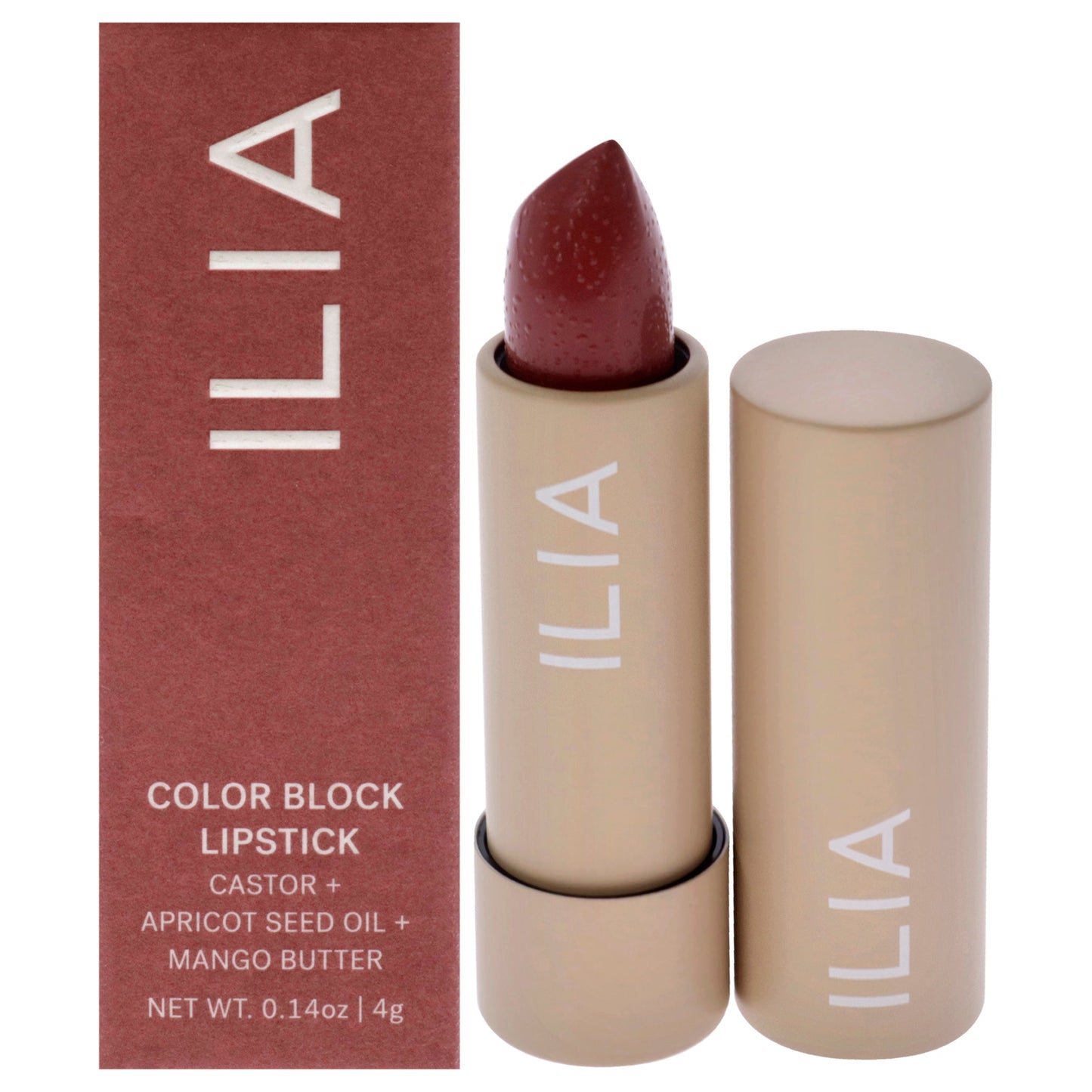 Color Block High Impact Lipstick - Wild Rose by ILIA Beauty for Women 0.14 oz Lipstick