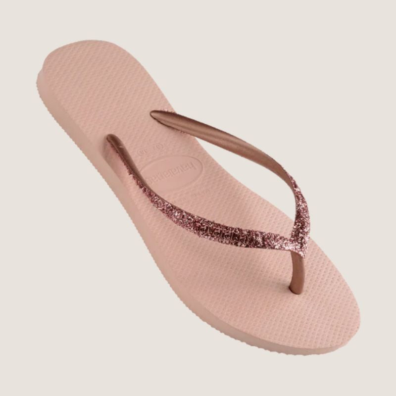 Havaianas Slim Metal Logo Glitter II Thong