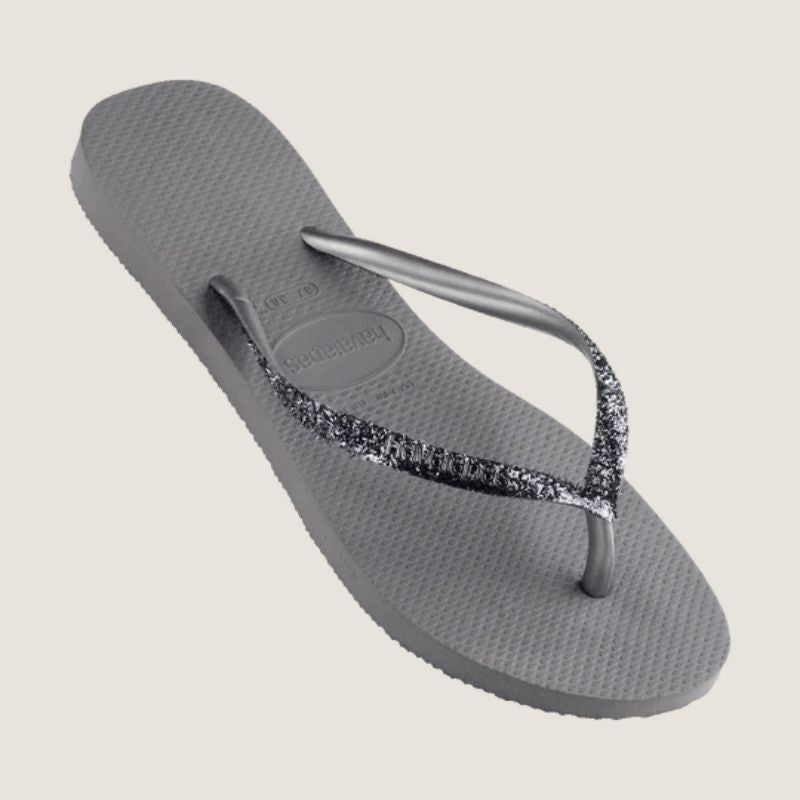 Havaianas Slim Metal Logo Glitter II Thong