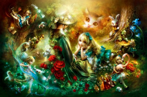 APPLEONE Jigsaw Puzzle 108-080 Alice In Wonderland 108 Pieces