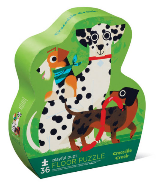 Crocodile Creek 36 Piece Floor Puzzle | Playful Pups