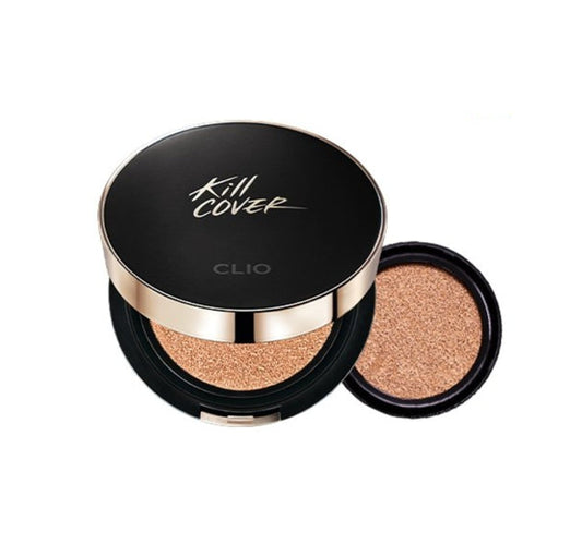 CLIO Kill Cover Fixer Cushion 15g x 2ea SPF 50+ PA+++ (3 Colours) with Fixer cushion Puff from Korea_MU