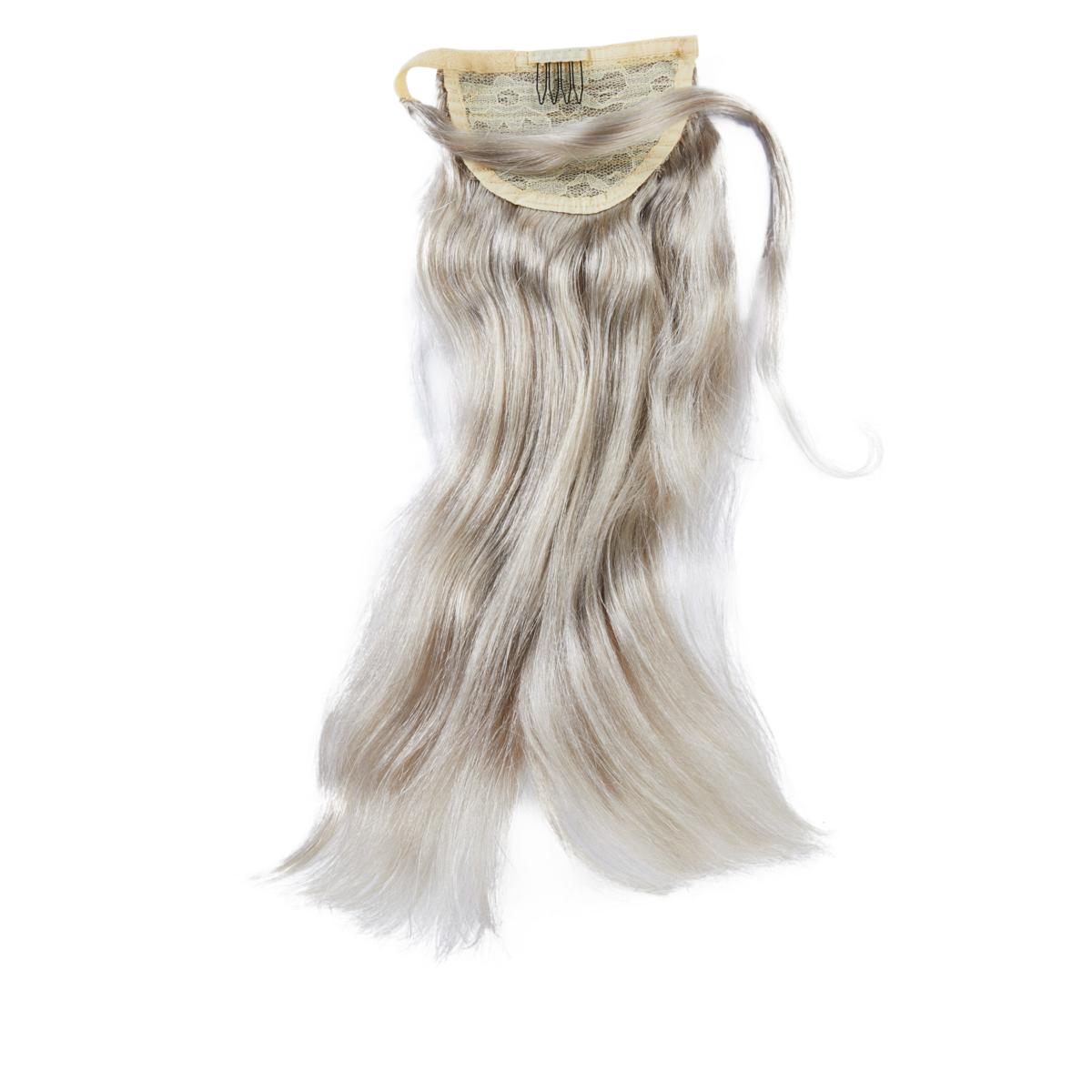 Locks & Mane Espresso 14" Human Hair Clip Ponytail