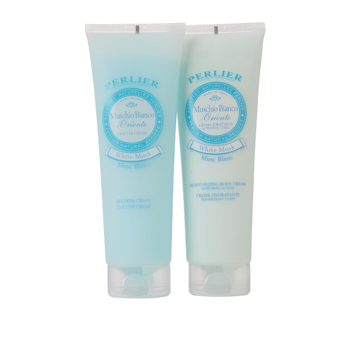 Perlier White Musk Bath & Body Cream Set