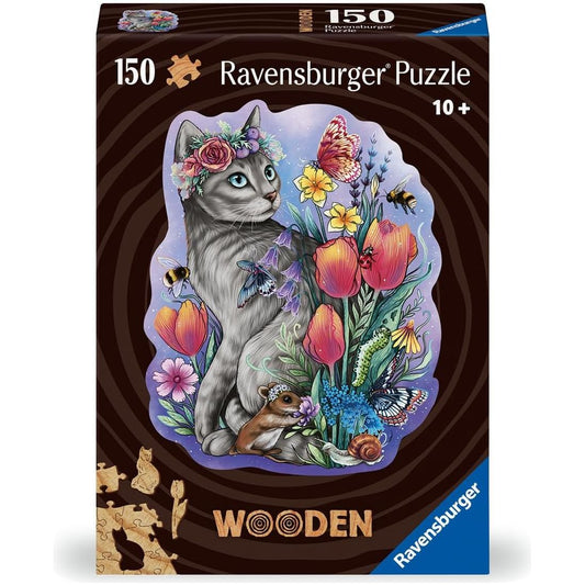 Lovely Cat 150pc Wooden Puzzle (Pre-Order)