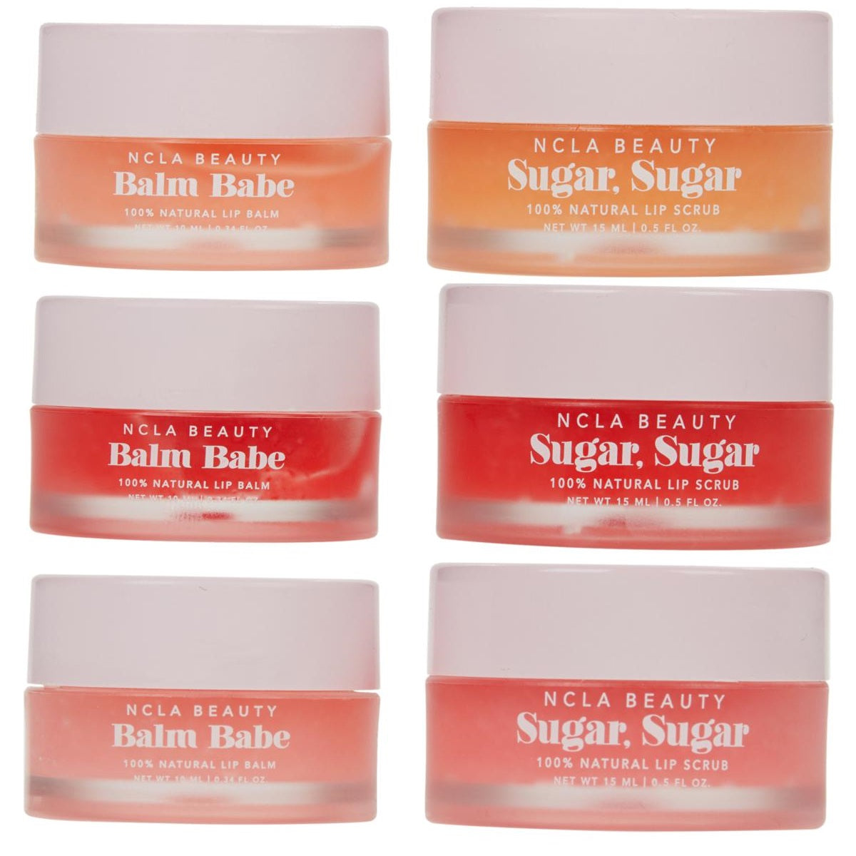 NCLA Lip Balm and Lip Scrub Set (Individuals Available)