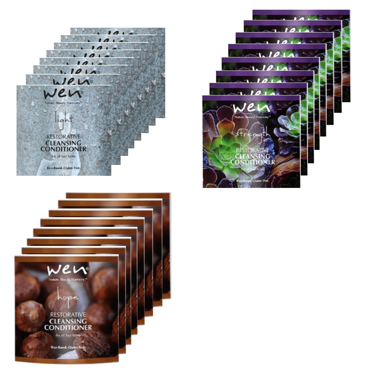 Wen Aromatherapy Restorative Cleansing Conditioner 8-Pc Travel Pack