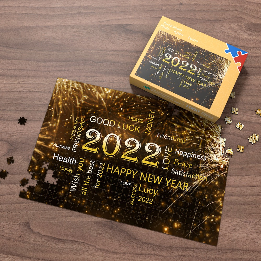 Custom Name Puzzle Best Wishes for Him or Her in 2022 Puzzle
