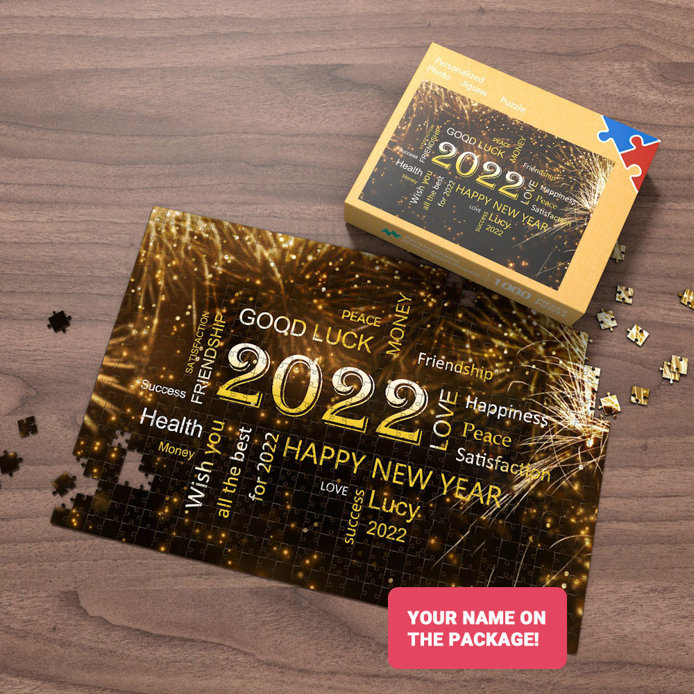Custom Name Puzzle Best Wishes for Him or Her in 2022 Puzzle