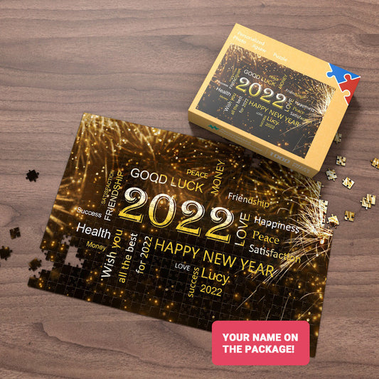 Custom Name Puzzle Best Wishes for Him or Her in 2022 Puzzle