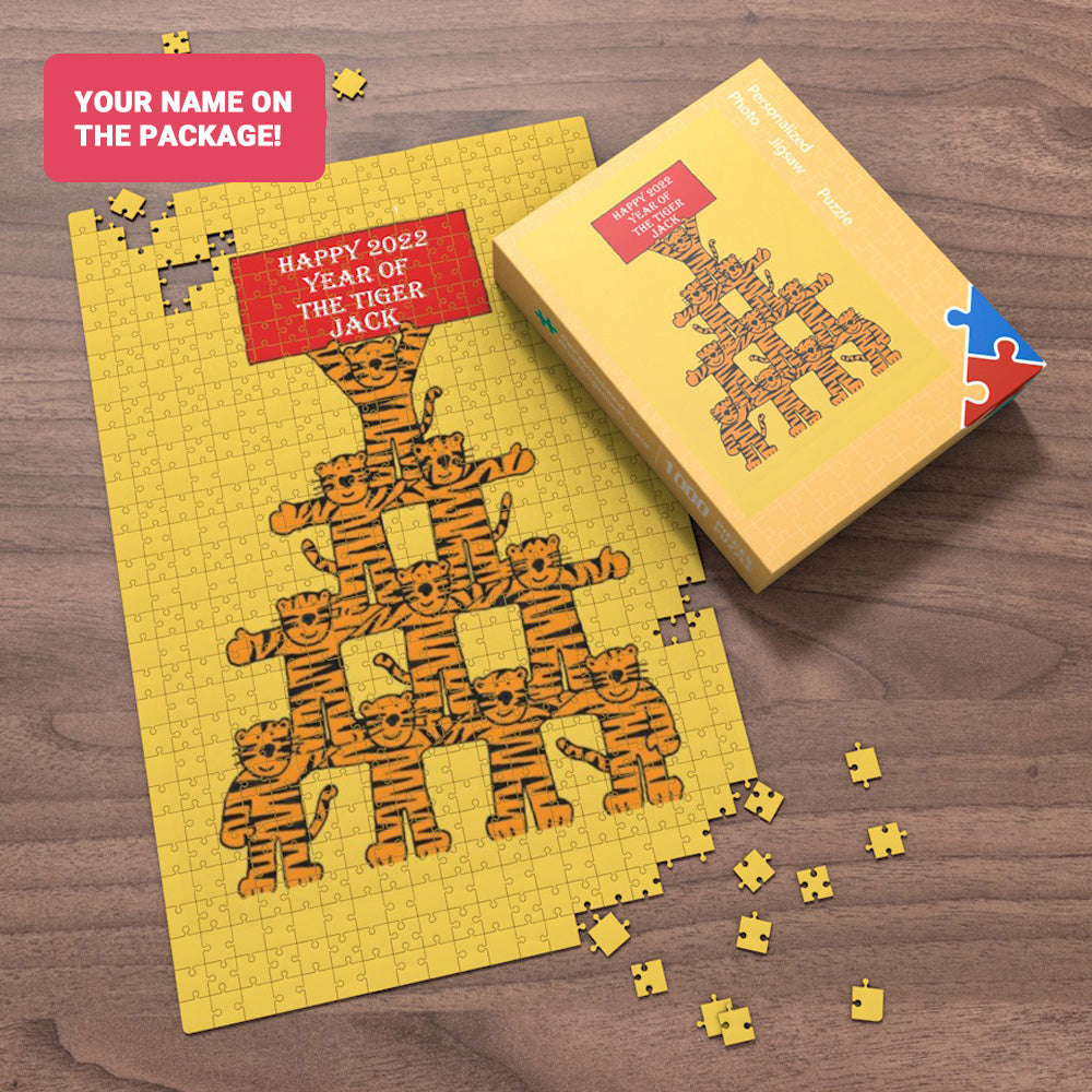 Custom Name Puzzle Happy 2022 Year of the Tiger Puzzle