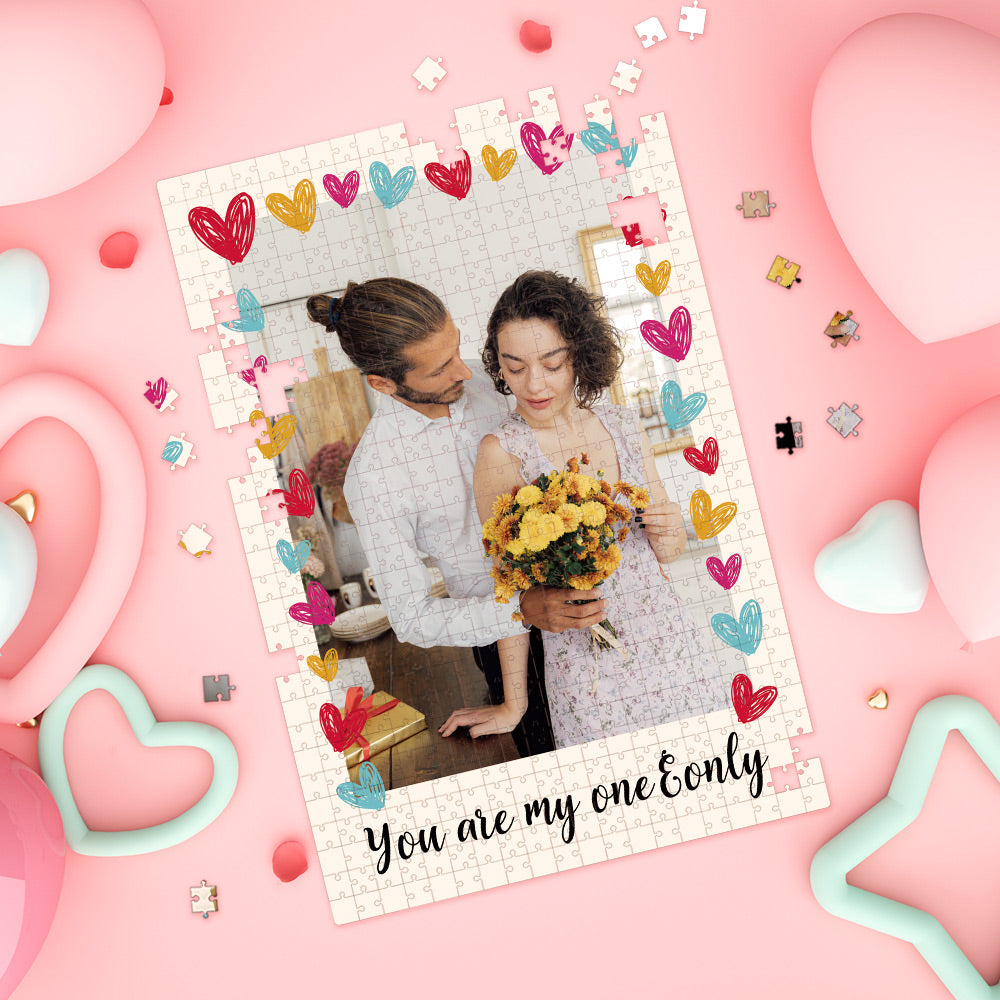 Custom Photo Puzzle Valentine's Day Puzzle Gift for Her / Him You Are My One