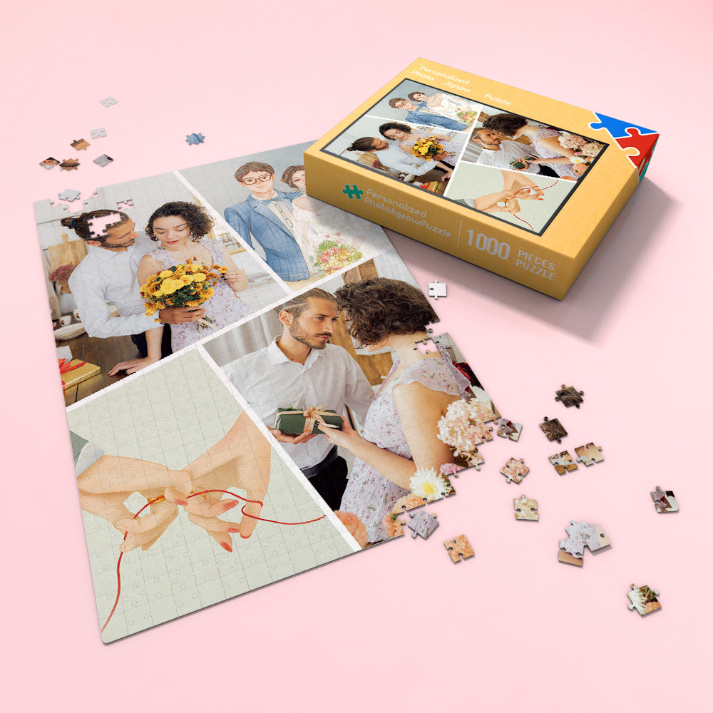 Custom Photo Puzzle Valentine's Day Puzzle Gift for Her