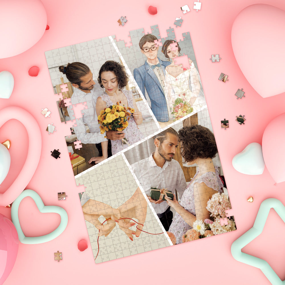 Custom Photo Puzzle Valentine's Day Puzzle Gift for Her