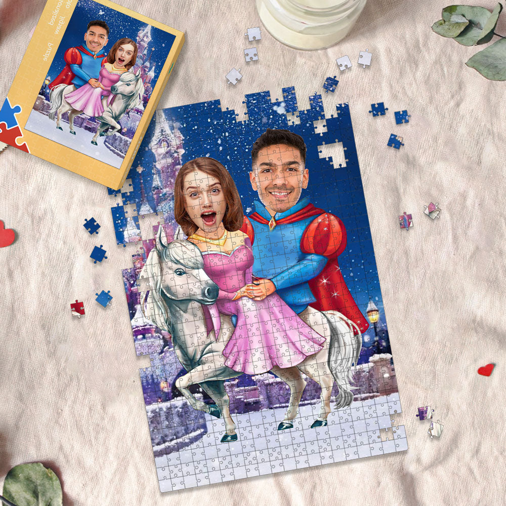 Custom Face Puzzle Minime Puzzle Prince and Princess Personalized Gifts