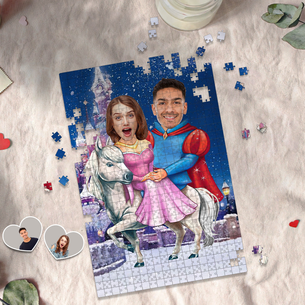 Custom Face Puzzle Minime Puzzle Prince and Princess Personalized Gifts