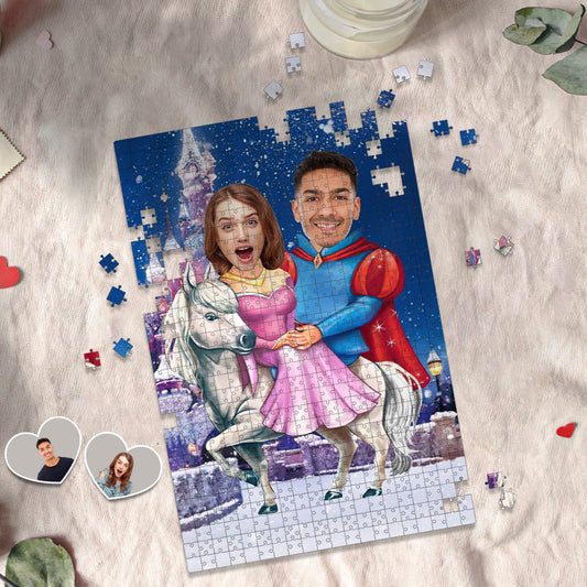 Custom Face Puzzle Minime Puzzle Prince and Princess Personalized Gifts