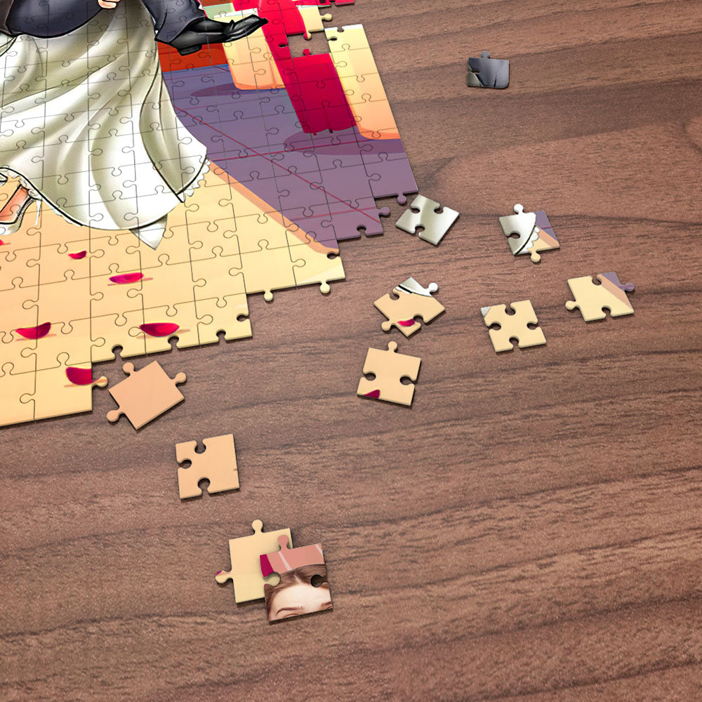 Personalized Minime Puzzle Custom Face Puzzle Interesting Wedding Style