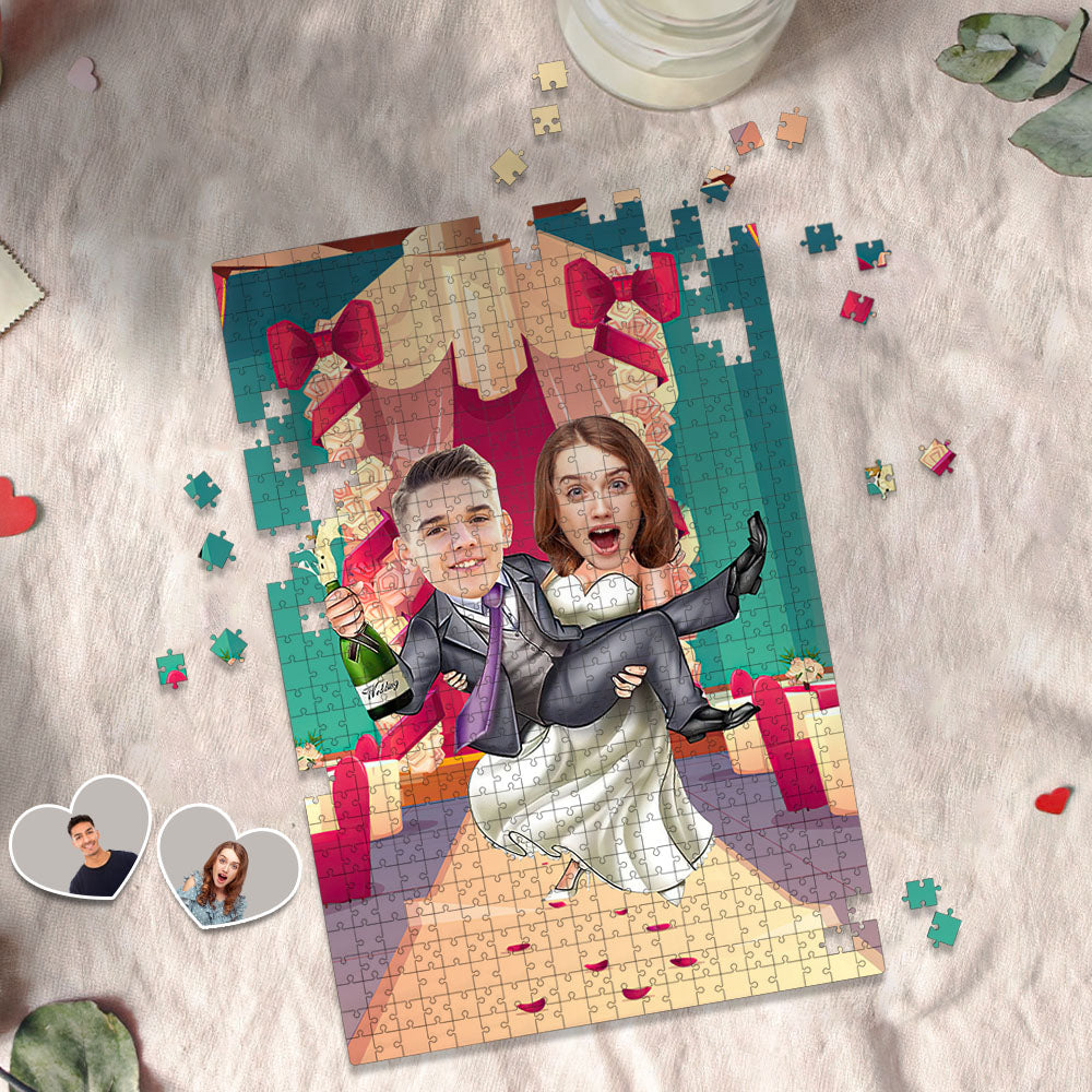 Personalized Minime Puzzle Custom Face Puzzle Interesting Wedding Style