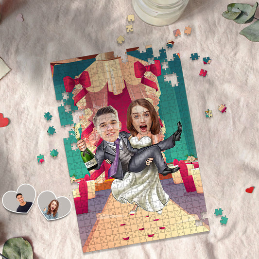 Personalized Minime Puzzle Custom Face Puzzle Interesting Wedding Style