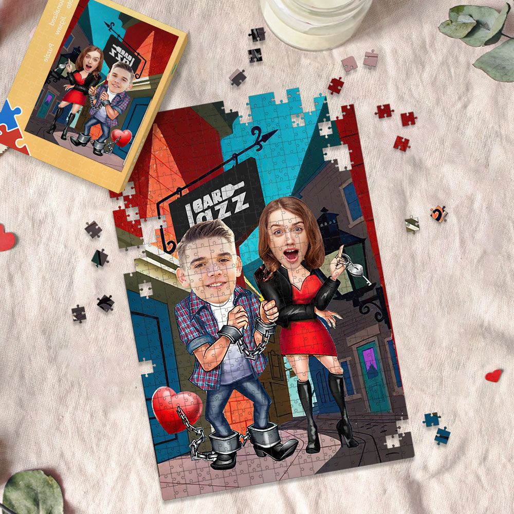 Custom Face Minime Puzzle Unique Valentines Puzzle Gifts
