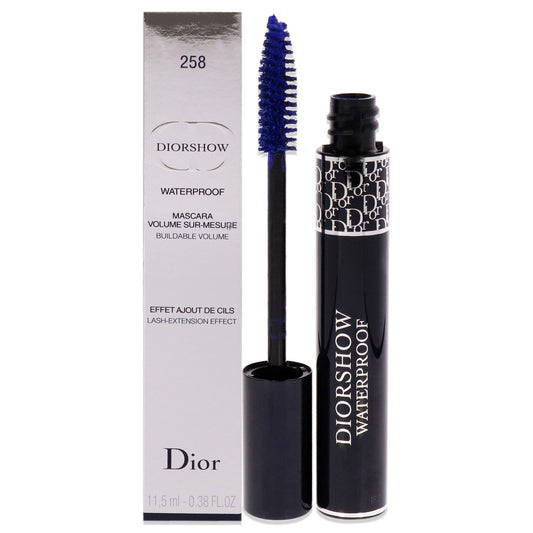 DiorShow Waterproof Backstage Makeup Mascara - 258 Azur Blue by Christian Dior for Women 0.38 oz Mascara