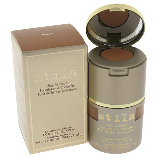Stay All Day Foundation & Concealer - # 8 Honey by Stila for Women 1 oz Makeup