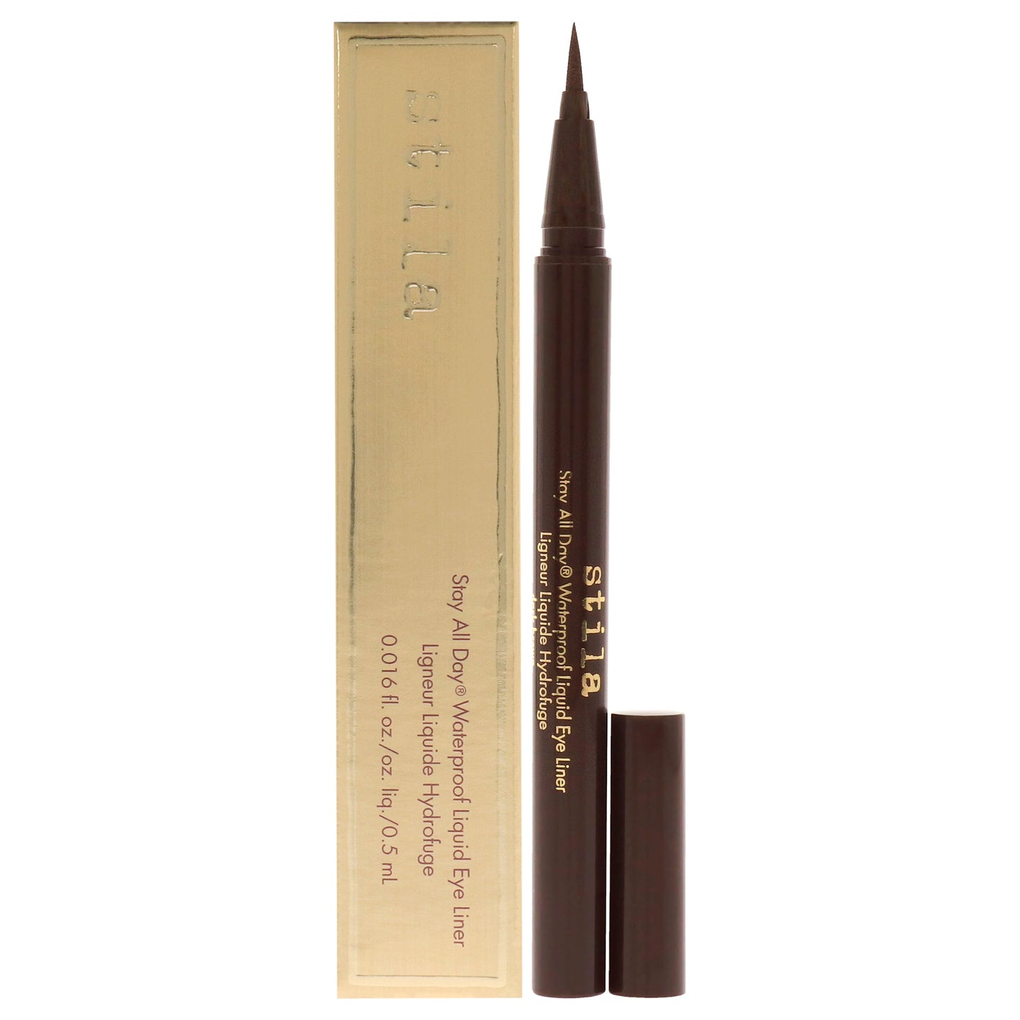 Stay All Day Waterproof Liquid Eye Liner - Dark Brown by Stila for Women 0.016 oz Eyeliner