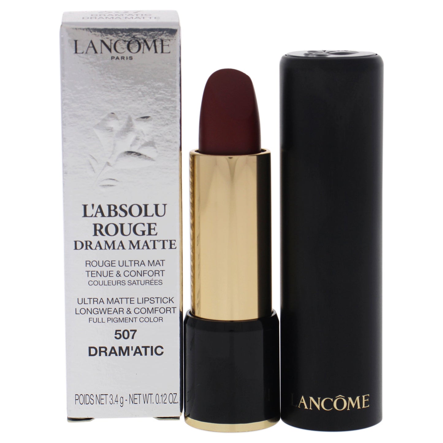 LAbsolu Rouge Drama Matte Lipstick - 507 Dramatic by Lancome for Women 0.12 oz Lipstick