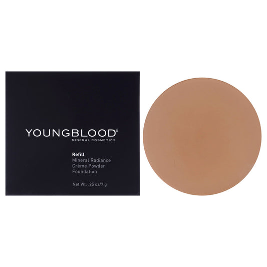 Mineral Radiance Creme Powder Foundation - Tawnee by Youngblood for Women - 0.25 oz Foundation(Refill)