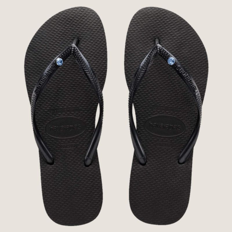 Havaianas Slim Coloured Crystal Thong