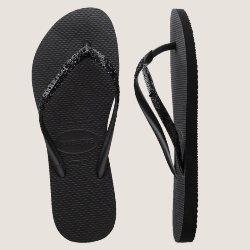 Havaianas Slim Metal Logo Glitter II Thong