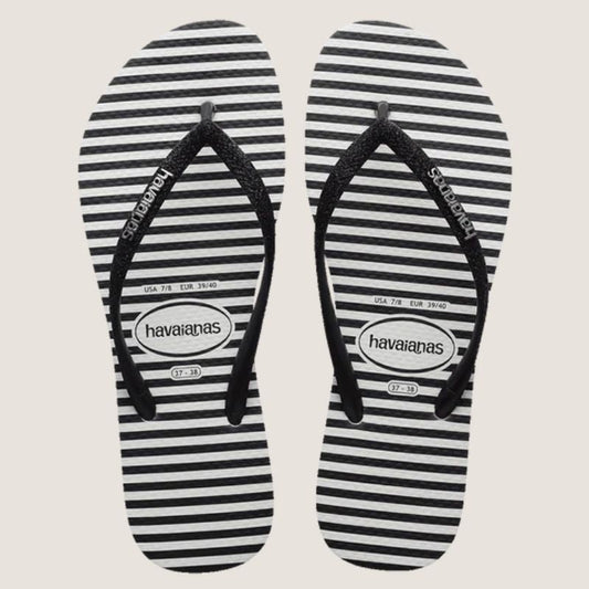 Havaianas Slim Glitter Stripes Thong