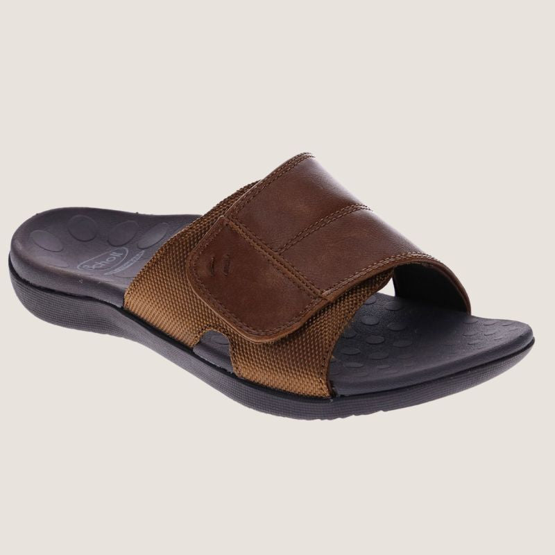 Scholl Orthaheel Cable Mens Slide