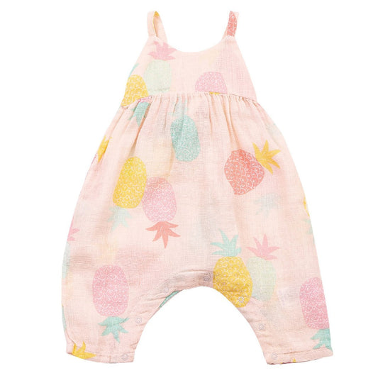 Angel Dear Pineapples Tie Back Romper