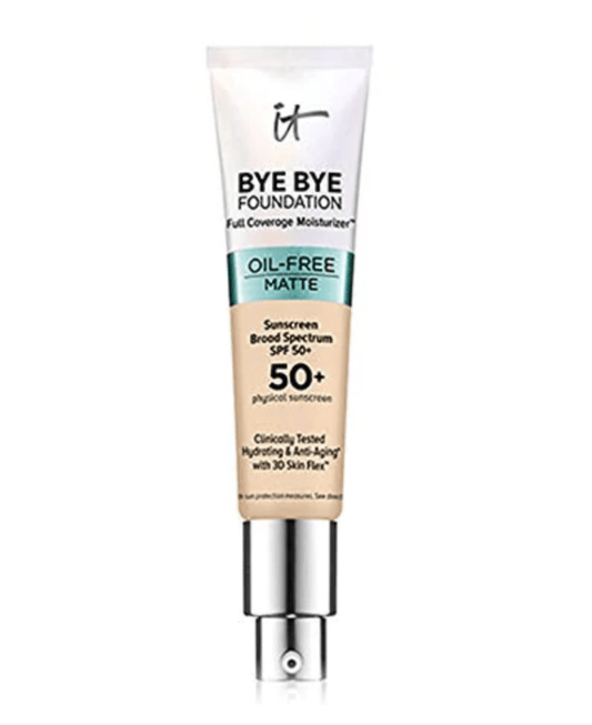 It Cosmetics Bye Bye Foundation Full Coverage Oil Free Matte Moisturizer with SPF 50+ 30ml - Light