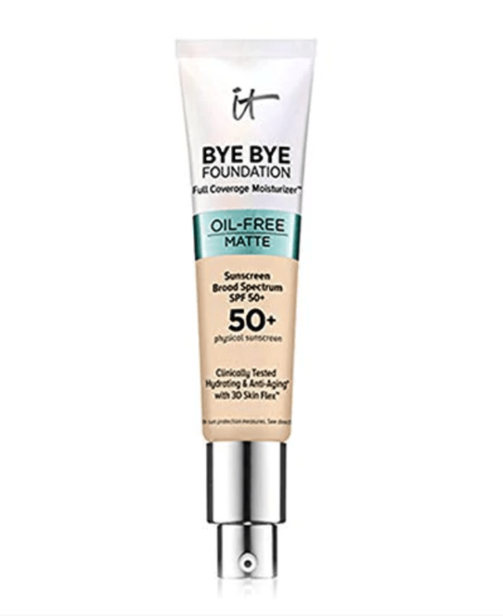 It Cosmetics Bye Bye Foundation Full Coverage Oil Free Matte Moisturizer with SPF 50+ 30ml - Medium