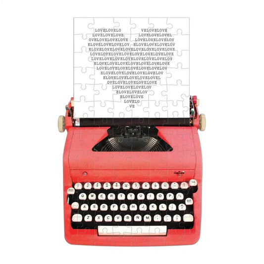 Just My Type Vintage Typewriter 100 Piece Mini Shaped Jigsaw Puzzle