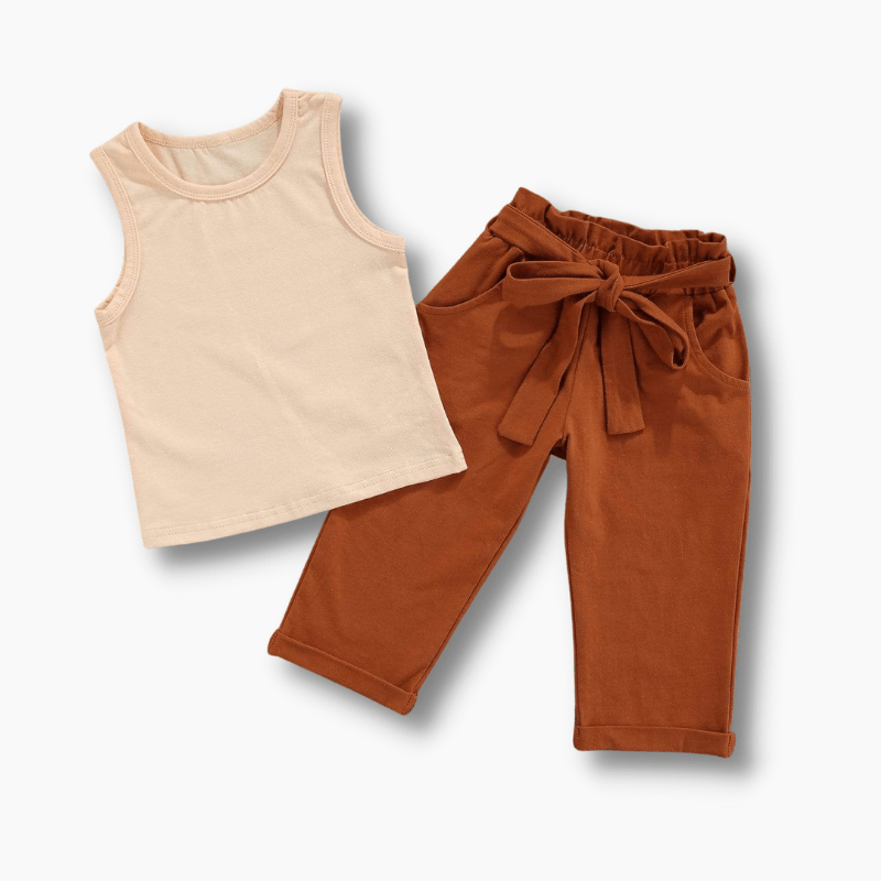 Girl's Clothing Tank Top and Pants Set